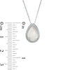 Thumbnail Image 2 of Pear-Shaped Mother-of-Pearl Vintage-Style Pendant in Sterling Silver