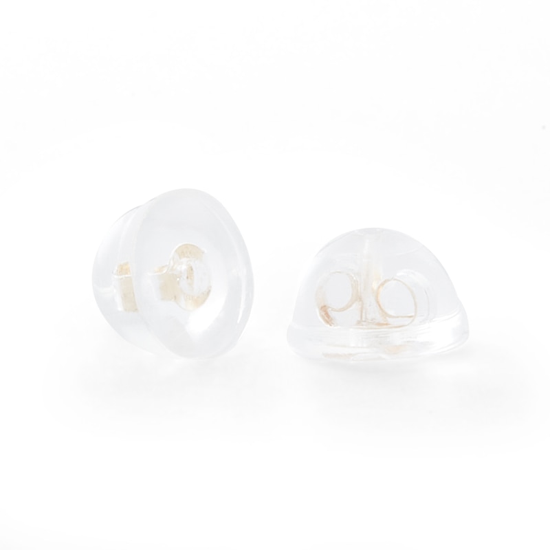 Main Image 2 of 3mm Cubic Zirconia and Flower Cluster Stud Earrings Set in 10K Gold