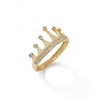 Thumbnail Image 2 of 10K Gold CZ Crown Ring