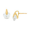 Thumbnail Image 1 of 6mm Cubic Zirconia Solitaire Stud Earrings in 10K Gold