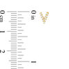 Thumbnail Image 3 of Cubic Zirconia "V" Stud Earrings in 10K Gold