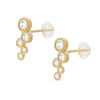 Thumbnail Image 2 of Bezel-Set Cubic Zirconia Bubble Crawler Earrings in 10K Gold