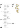 Thumbnail Image 3 of Bezel-Set Cubic Zirconia Bubble Crawler Earrings in 10K Gold