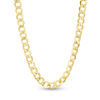 Thumbnail Image 1 of 100 Gauge Bevelled Curb Chain Necklace in 10K Gold - 16"