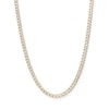 Thumbnail Image 1 of 10K Semi-Solid Gold Diamond-Cut Cuban Curb Two-Tone Chain - 22"