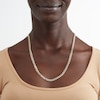 Thumbnail Image 3 of 10K Semi-Solid Gold Diamond-Cut Cuban Curb Two-Tone Chain - 22"