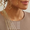 Thumbnail Image 8 of 10K Semi-Solid Gold Diamond-Cut Cuban Curb Two-Tone Chain - 22"