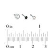 Thumbnail Image 2 of 020 Gauge Black and Iridescent Crystal with Yin Yang Nose Stud Set in Stainless Steel