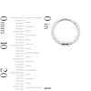 Thumbnail Image 3 of Solid Stainless Steel Barrel Hinged Captive Bead Hoop - 18G
