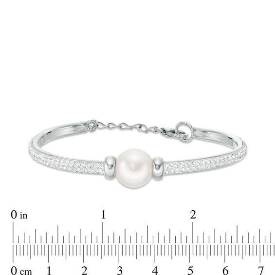 Honora 7 - 8mm Freshwater Cultured Pearl Loose Braid Bolo Bracelet in Sterling Silver - 9.75"