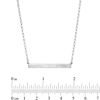 Thumbnail Image 2 of Honora Mother-of-Pearl Bar Necklace in Sterling Silver - 20"