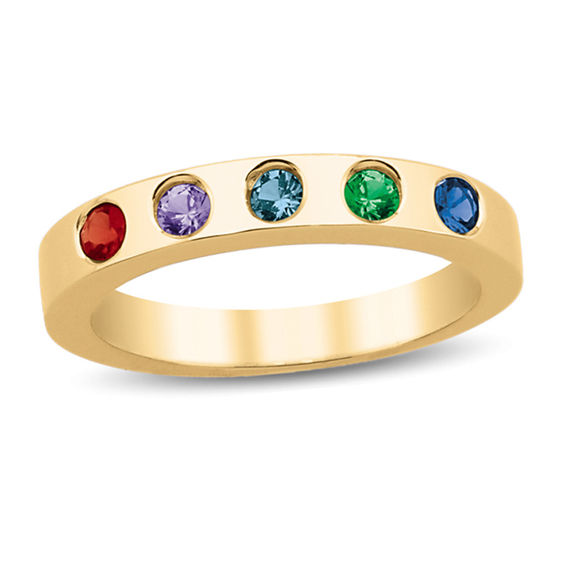 Mother's Birthstone Ring (2-6 Stones)