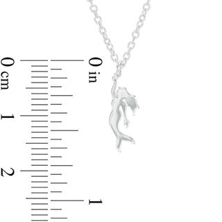 Child's Mermaid Pendant in Sterling Silver - 15"