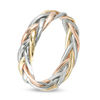 Braided Ring in 10K Tri-Tone Gold - Size 7
