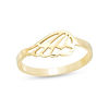 Thumbnail Image 0 of Diamond-Cut Angel Wing Ring in 10K Gold - Size 7