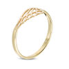 Thumbnail Image 1 of Diamond-Cut Angel Wing Ring in 10K Gold - Size 7