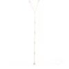 Thumbnail Image 1 of Diamond-Cut Star Dangle Station "Y" Necklace in 10K Two-Tone Gold