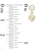 Thumbnail Image 2 of 3mm Cubic Zirconia Bead Frame and Wire-Prong Ball Drop Earrings in 10K Gold