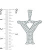 Thumbnail Image 2 of Cubic Zirconia "Y" Initial Charm Pendant in Sterling Silver