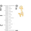 Thumbnail Image 2 of Child's Cubic Zirconia Giraffe Stud Earrings in 10K Gold