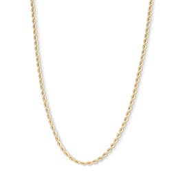 14K Hollow Gold Rope Chain - 20&quot;