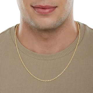 14K Hollow Gold Rope Chain - 22"