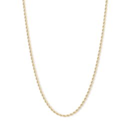 012 Gauge Hollow Rope Chain Necklace in 14K Gold - 20&quot;