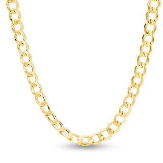 14K Hollow Gold Curb Chain
