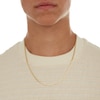 Thumbnail Image 4 of Made in Italy 080 Gauge Curb Chain Necklace in 14K Hollow Gold - 24"