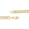 Thumbnail Image 1 of Made in Italy 150 Gauge Hollow Curb Chain Necklace in 14K Gold - 26"