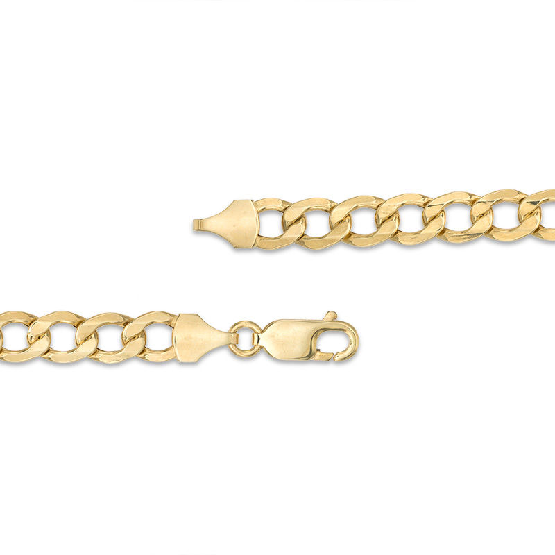 Made in Italy 150 Gauge Hollow Curb Chain Necklace in 14K Gold - 26"