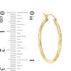 Thumbnail Image 1 of 27mm Diamond-Cut Tube Hoop Earrings in 14K Gold