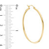 Thumbnail Image 1 of 40mm Hoop Earrings in 14K Tube Gold