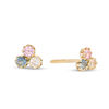 Thumbnail Image 1 of Child's Multi-Color Cubic Zirconia Trio Stud Earrings in 14K Gold