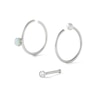 Thumbnail Image 1 of 020 Gauge Simulated Opal and Cubic Zirconia Nose Stud and Ring Set in Stainless Steel
