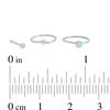 Thumbnail Image 2 of 020 Gauge Simulated Opal and Cubic Zirconia Nose Stud and Ring Set in Stainless Steel
