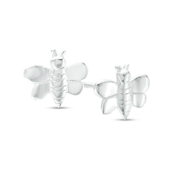 Child's Bumblebee Stud Earrings in Sterling Silver