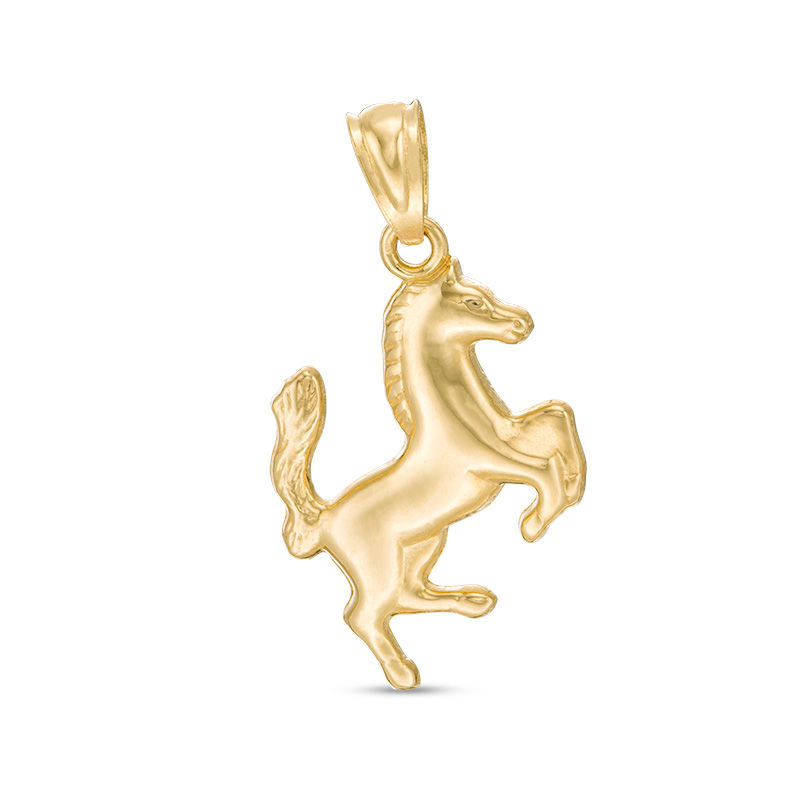 Child's Horse Necklace Charm in 10K Gold