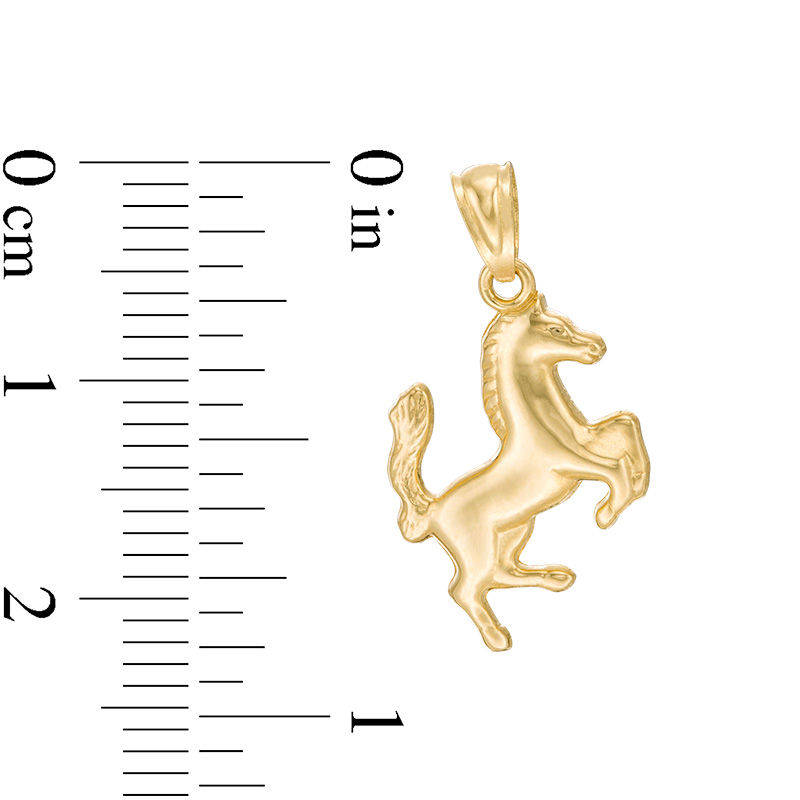 Main Image 2 of Child's Horse Necklace Charm in 10K Gold