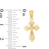Thumbnail Image 2 of Child's Diamond-Cut Cross Necklace Charm in 10K Gold