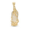 Thumbnail Image 0 of Cubic Zirconia Pavé Our Lady of Guadalupe Necklace Charm in 10K Gold