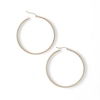 Thumbnail Image 1 of 45mm Square Hoop Earrings in 10K Tube Hollow Gold