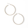 Thumbnail Image 2 of 45mm Square Hoop Earrings in 10K Tube Hollow Gold