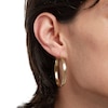 Thumbnail Image 3 of 45mm Square Hoop Earrings in 10K Tube Hollow Gold
