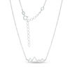 Thumbnail Image 1 of Snow-Capped Mountain Range Necklace in Sterling Silver - 19"