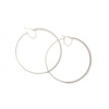 Thumbnail Image 1 of 10K Gold Bonded Sterling Silver Crystal Hoops - Made in Italy