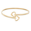 Thumbnail Image 1 of Made in Italy Heart Outline Bypass Bangle in 10K Gold Bonded Sterling Silver