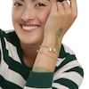 Thumbnail Image 4 of Made in Italy 7mm Cubic Zirconia Bypass Bangle in 10K Gold Bonded Sterling Silver