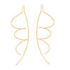 Thumbnail Image 1 of Diamond-Cut Spiral Threader Earrings in 10K Gold