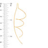 Thumbnail Image 2 of Diamond-Cut Spiral Threader Earrings in 10K Gold